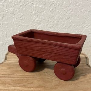 Ceramic Red Wagon